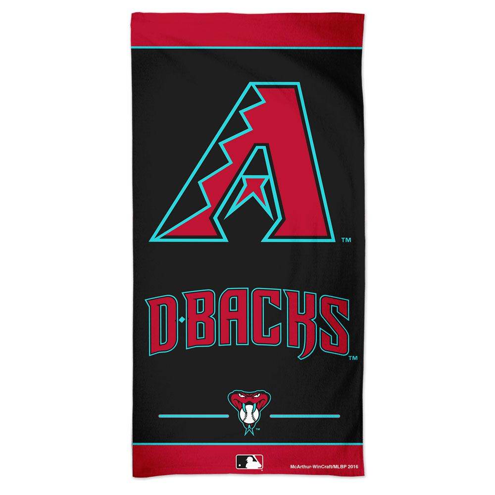 Arizona Diamondbacks Beach Towel 30x60 Cotton Velour - ToylandEU