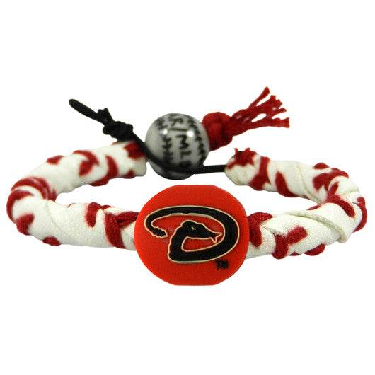 Arizona Diamondbacks Leather Baseball Bracelet Ceramic Bead - ToylandEU