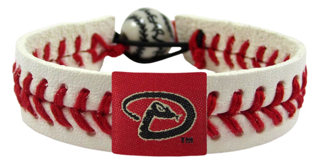 Arizona Diamondbacks Leather Bracelet With Ceramic Bead - ToylandEU