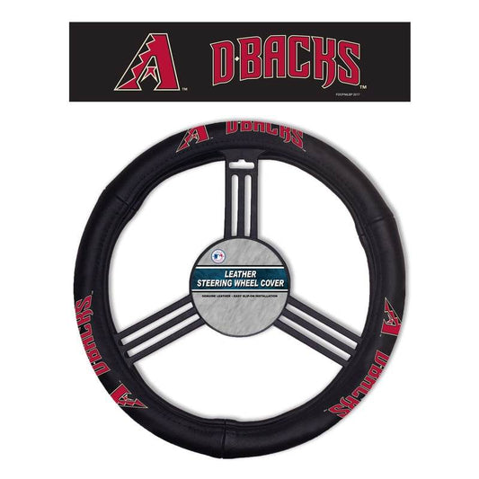 Arizona Diamondbacks Steering Wheel Cover Leather CO - ToylandEU