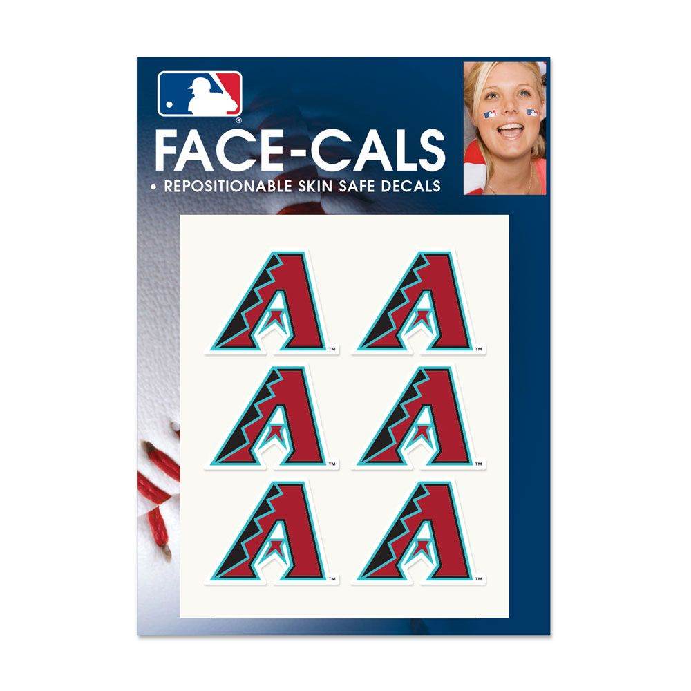 Arizona Diamondbacks Tattoo Face Decals Six Skin Safe - ToylandEU