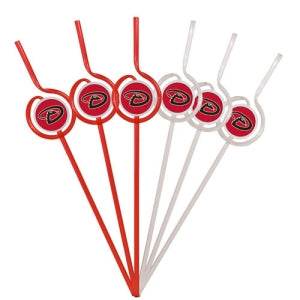 Arizona Diamondbacks Team Sipper Straws Six Pack BPA Free - ToylandEU
