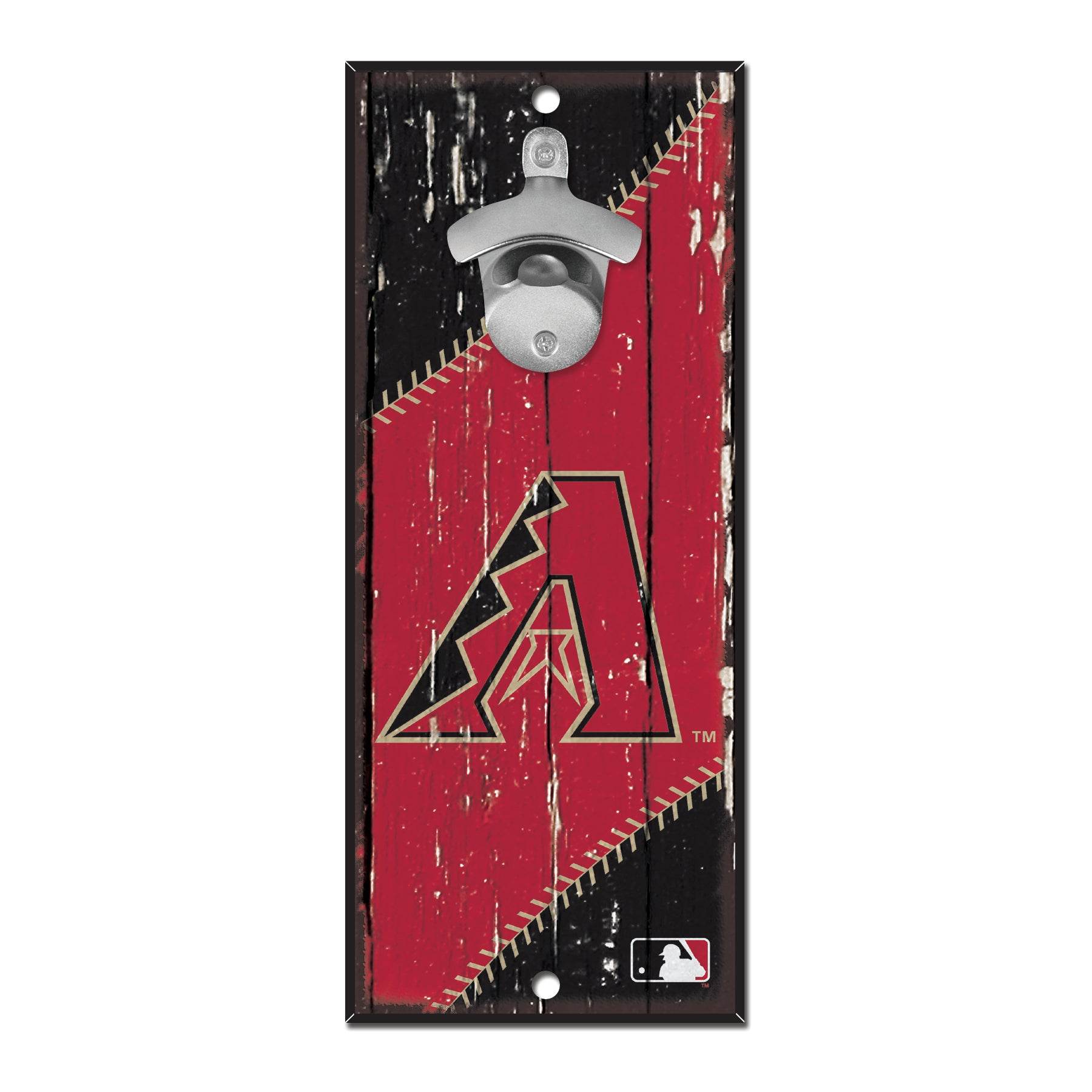 Arizona Diamondbacks Wood Sign Bottle Opener 5x11 Inches - ToylandEU