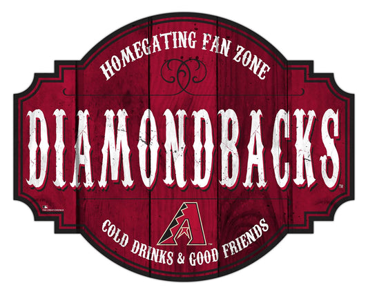 Arizona Diamondbacks Wood Tavern Sign 12 Inch Homegating - ToylandEU