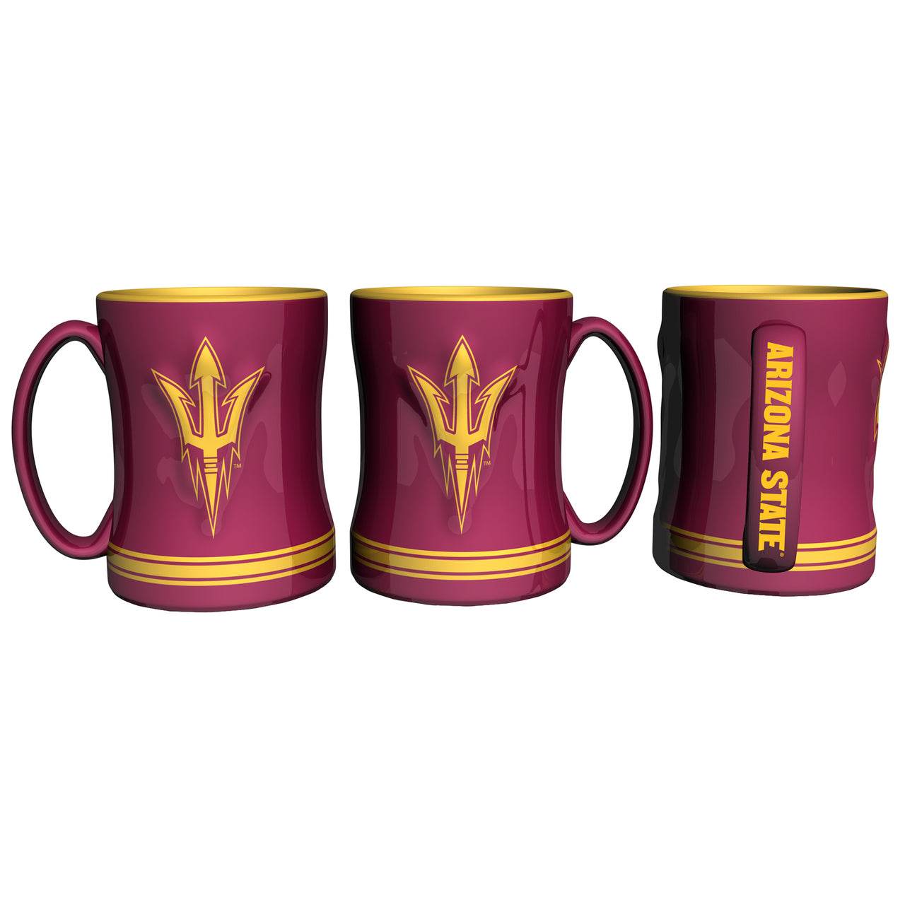 Arizona State Sun Devils 14oz Sculpted Relief Coffee Mug - ToylandEU