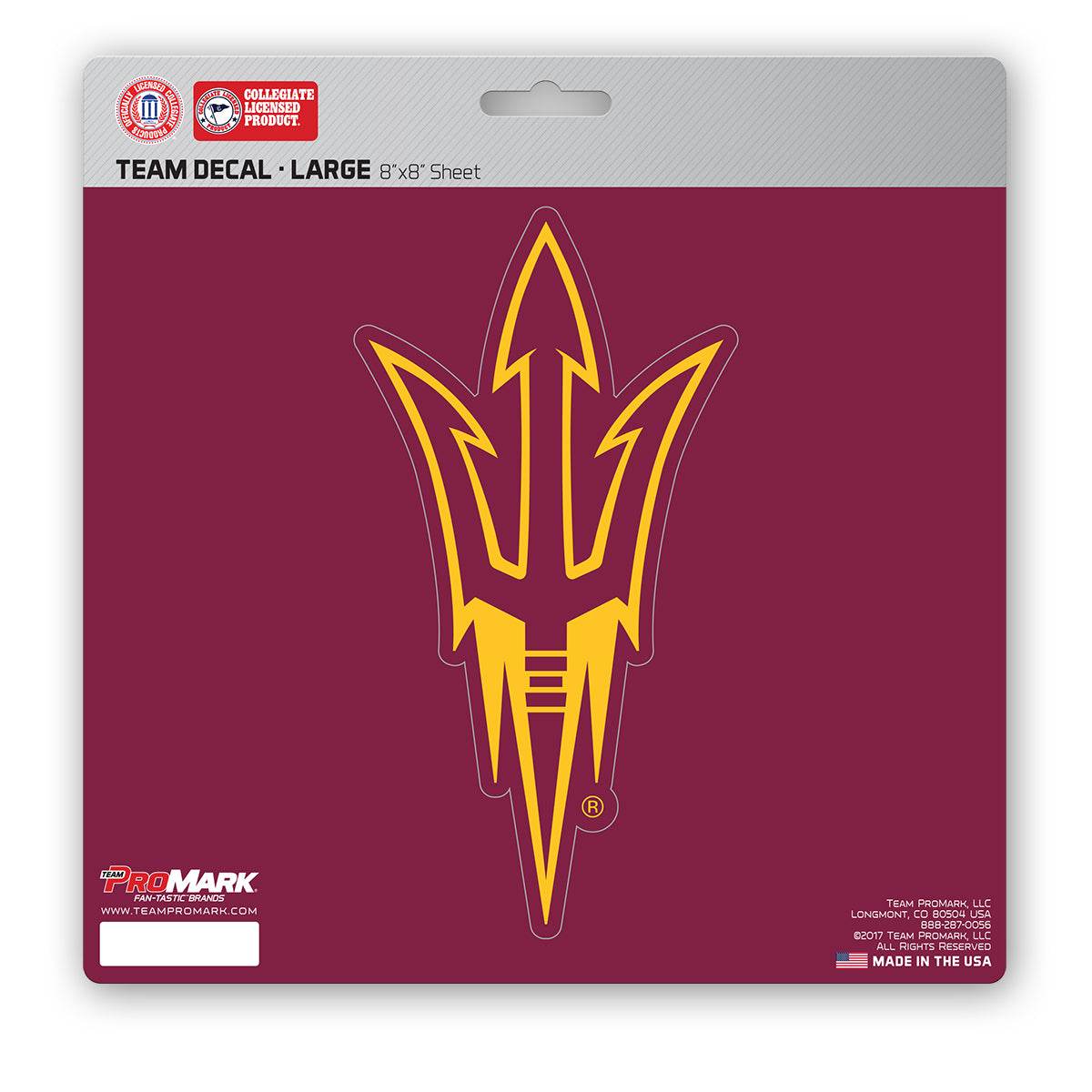 Arizona State Sun Devils 8x8 Die Cut Decal UV Lamination - ToylandEU