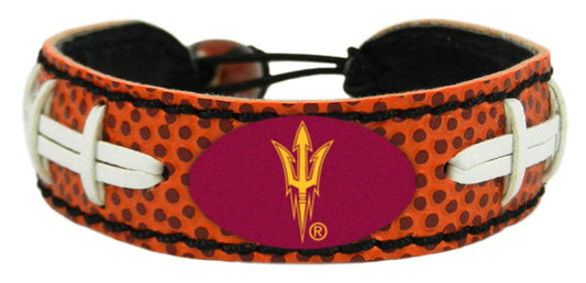 Arizona State Sun Devils Leather Bracelet Pitchfork Logo - ToylandEU
