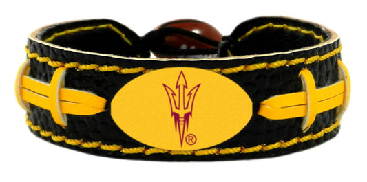 Arizona State Sun Devils Leather Bracelet Pitchfork Logo - ToylandEU