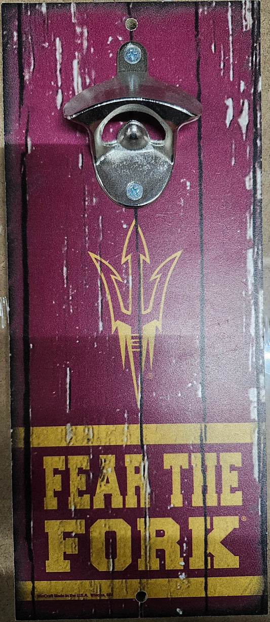 Arizona State Sun Devils Retro Wood Sign With Bottle Opener - ToylandEU