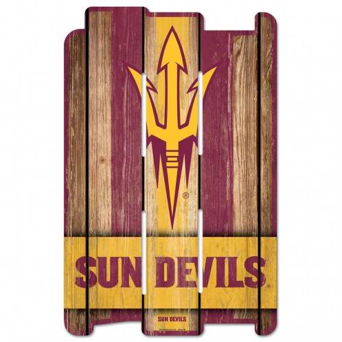 Arizona State Sun Devils Sign 11x17 Wood Fence Style - ToylandEU