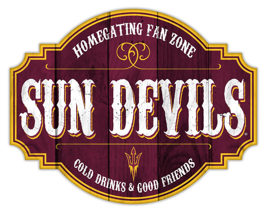 Arizona State Sun Devils Tavern Sign Wood 12 Inch Homegate - ToylandEU