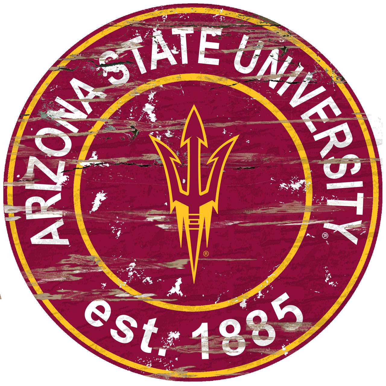 Arizona State Sun Devils Wood Sign 24 Inch Round Special - ToylandEU