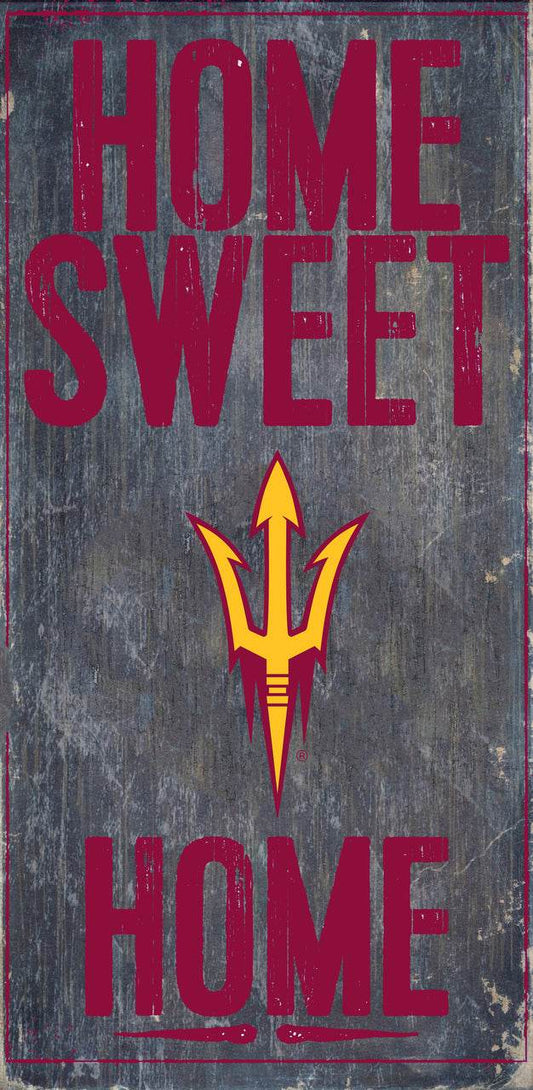 Arizona State Sun Devils Wood Sign Home Sweet Home 6x12 - ToylandEU