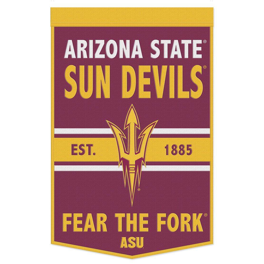 Arizona State Sun Devils Wool Banner 24x38 Dynasty Slogan - ToylandEU