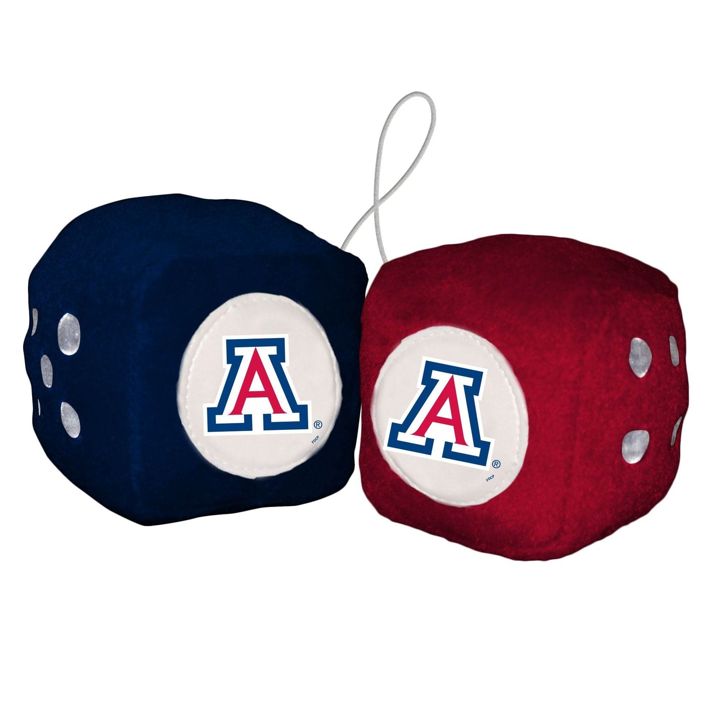 Arizona Wildcats Fuzzy Dice Official Team Decor Sports - ToylandEU