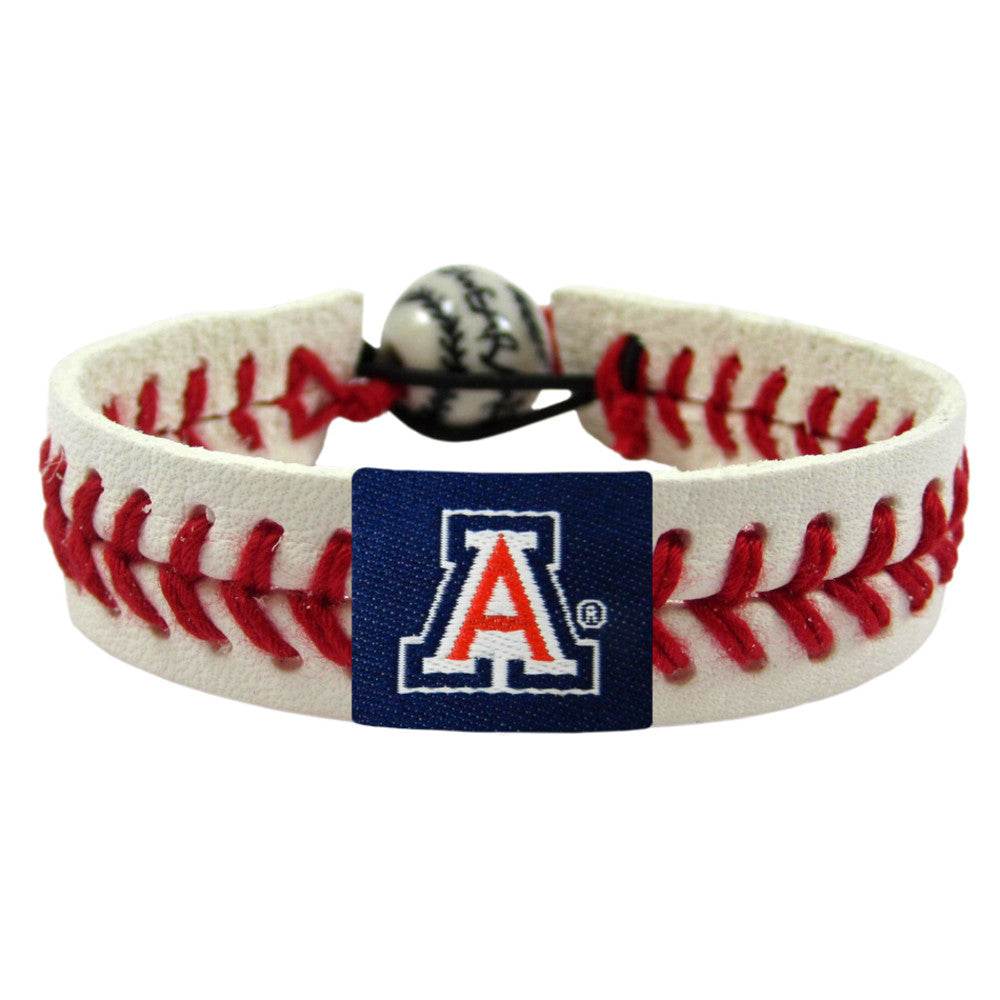 Arizona Wildcats Leather Baseball Bracelet Ceramic Bead - ToylandEU