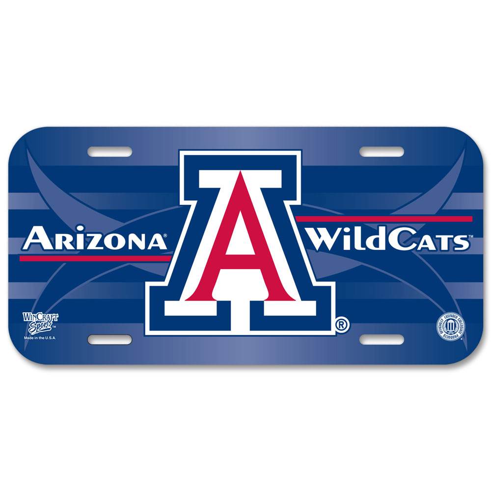 Arizona Wildcats License Plate Plastic Special Order - ToylandEU