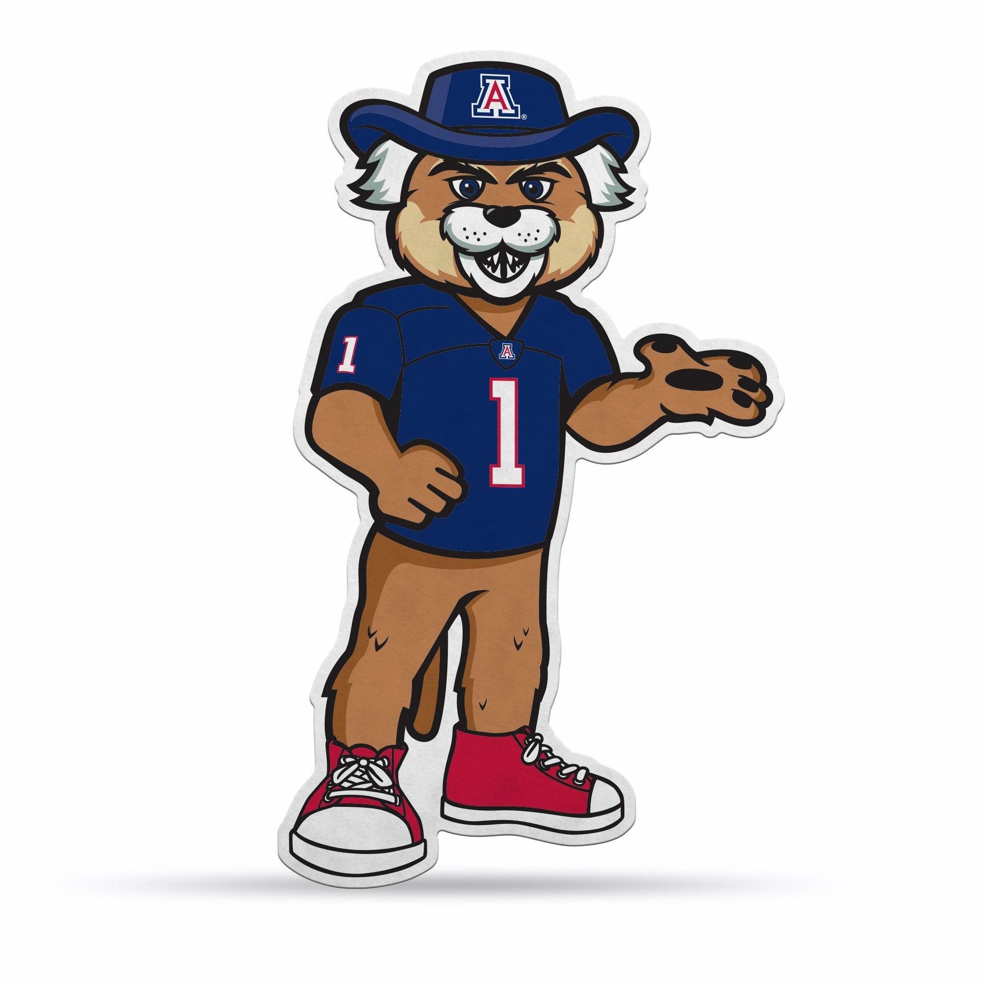 Arizona Wildcats Pennant Shape Cut Mascot Design Order - ToylandEU