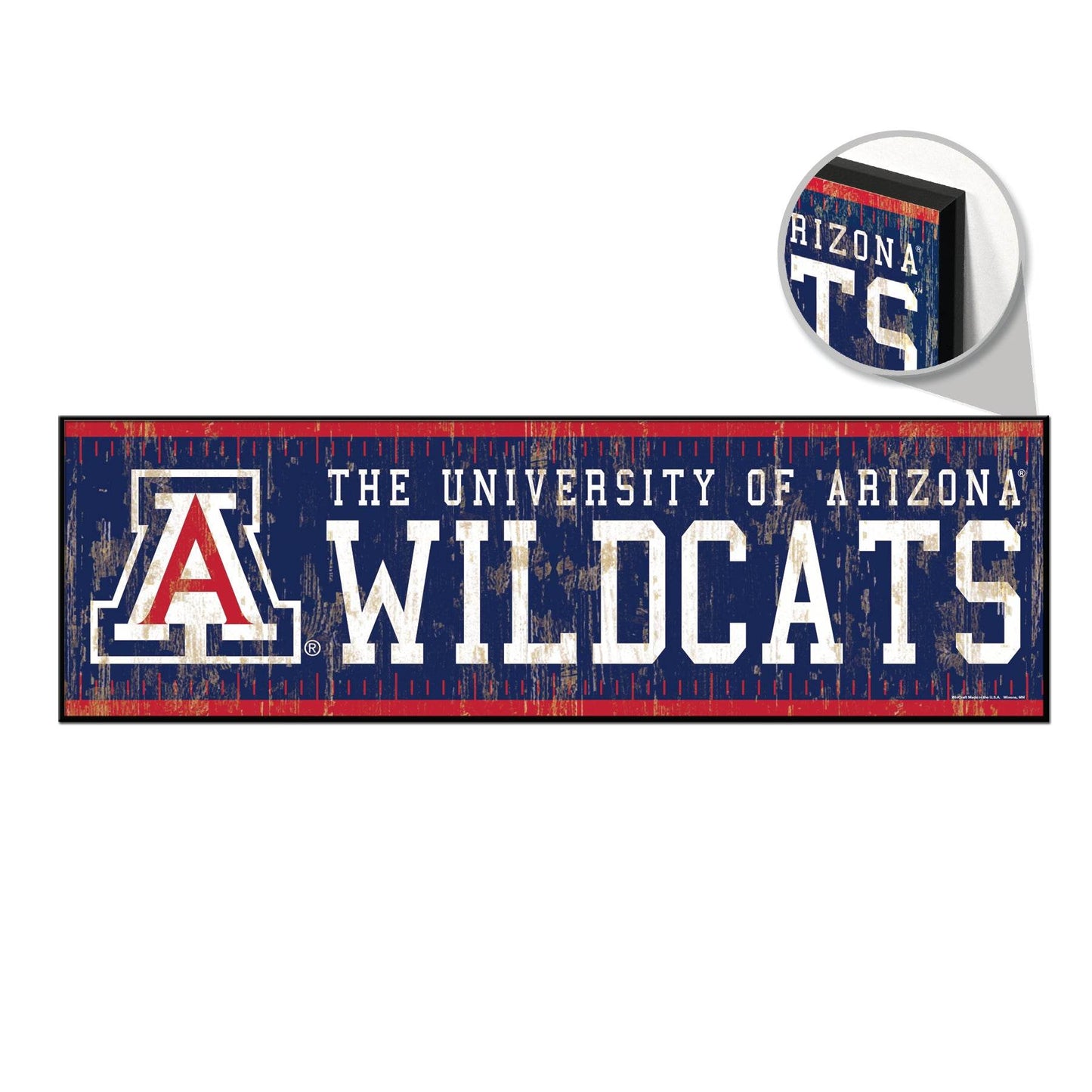 Arizona Wildcats Sign 9x30 Wood Yard Marker Garden Decor - ToylandEU
