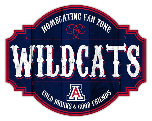 Arizona Wildcats Wooden Sign 12 Inch Homegating Tavern - ToylandEU
