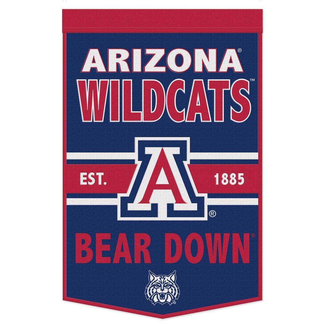 Arizona Wildcats Wool Banner 24x38 Dynasty Slogan Design - ToylandEU