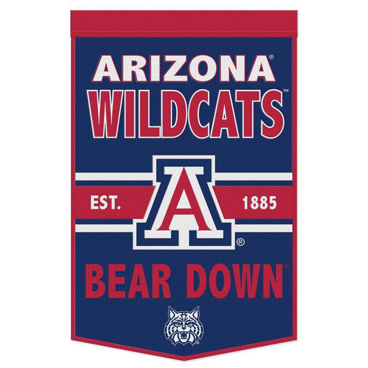Arizona Wildcats Wool Banner 24x38 Dynasty Slogan Design - ToylandEU