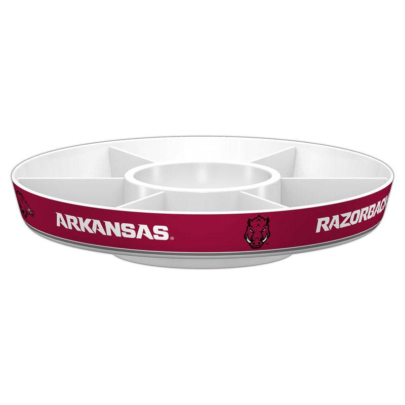 Arkansas Razorbacks 14.5 Inch Party Platter With Dividers - ToylandEU