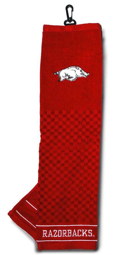 Arkansas Razorbacks 16x22 Embroidered Golf Towel Tri Fold - ToylandEU