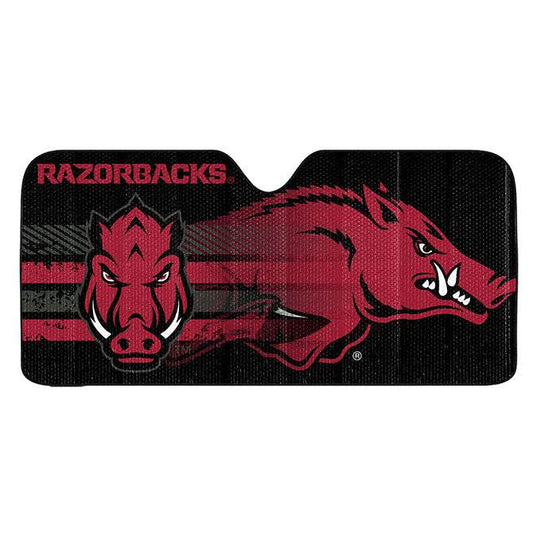 Arkansas Razorbacks Auto Sun Shade 59x27 UV Blocking - ToylandEU