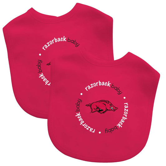 Arkansas Razorbacks Baby Bibs 2 Pack Officially Licensed - ToylandEU