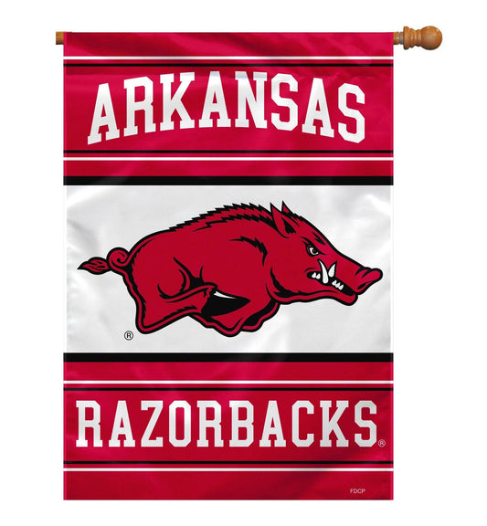 Arkansas Razorbacks Banner 28x40 House Flag Style 2 Sided - ToylandEU