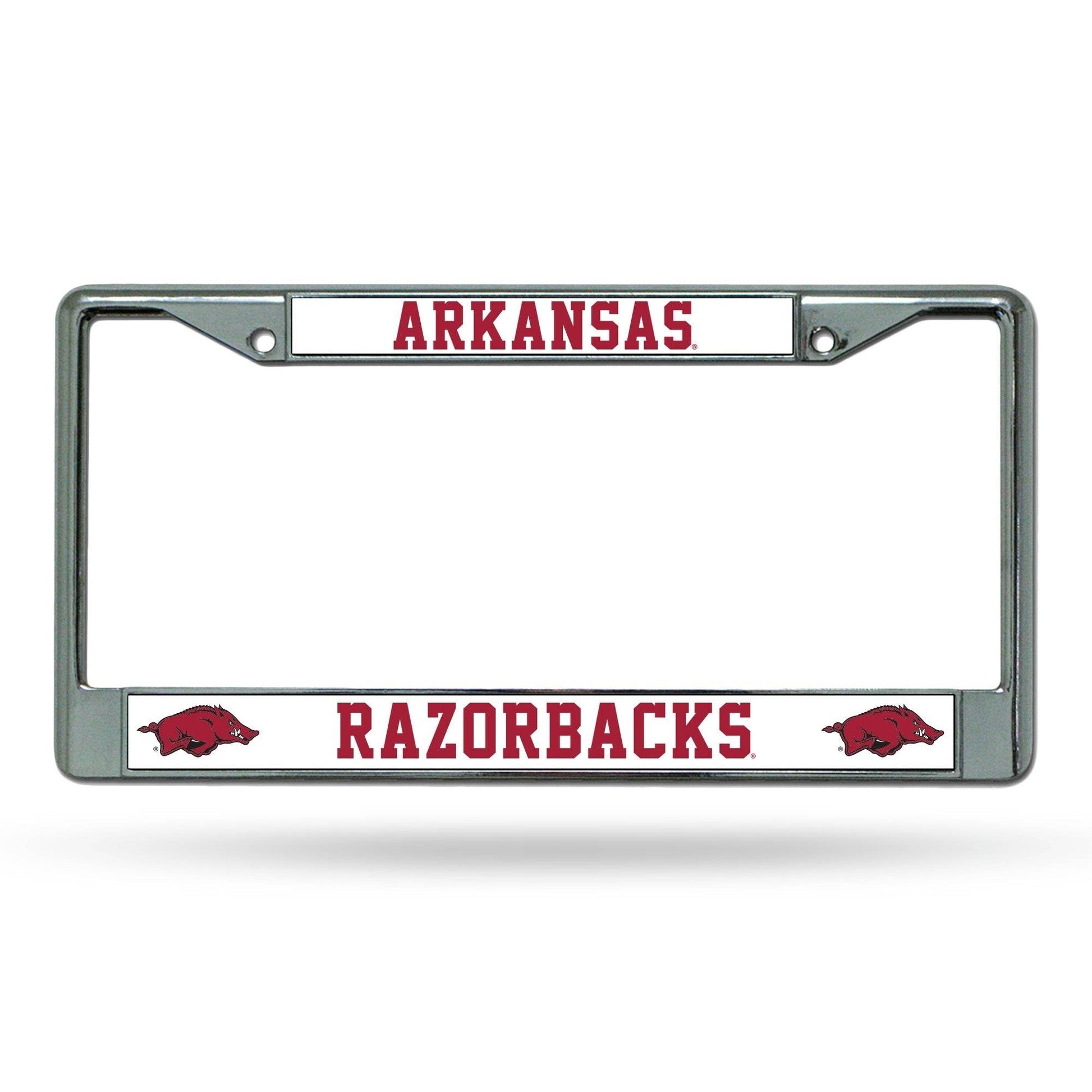 Arkansas Razorbacks Chrome License Plate Frame Rico - ToylandEU