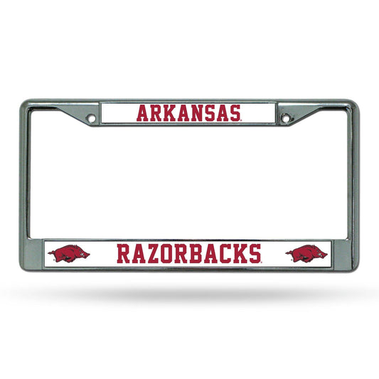 Arkansas Razorbacks Chrome License Plate Frame Rico - ToylandEU