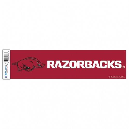 Arkansas Razorbacks Decal 3x12 Bumper Strip Special Order - ToylandEU