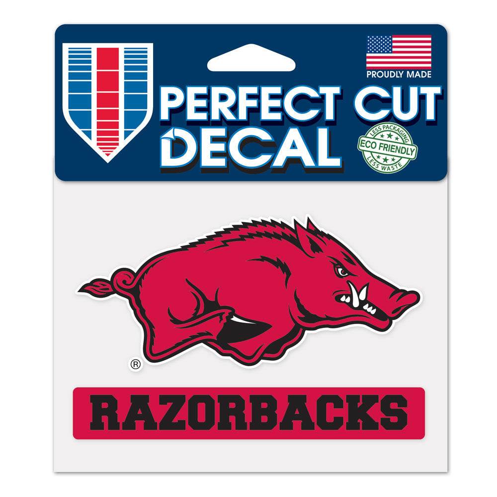 Arkansas Razorbacks Decal 4.5x5.75 Perfect Cut Color - ToylandEU