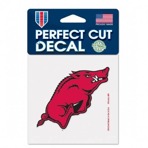 Arkansas Razorbacks Decal 4x4 Perfect Cut Color Vinyl - ToylandEU