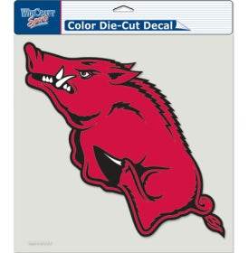 Arkansas Razorbacks Decal 8x8 Die Cut Color - ToylandEU