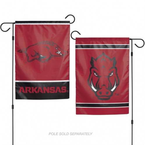 Arkansas Razorbacks Garden Flag 12x18 Two Sided Polyester - ToylandEU