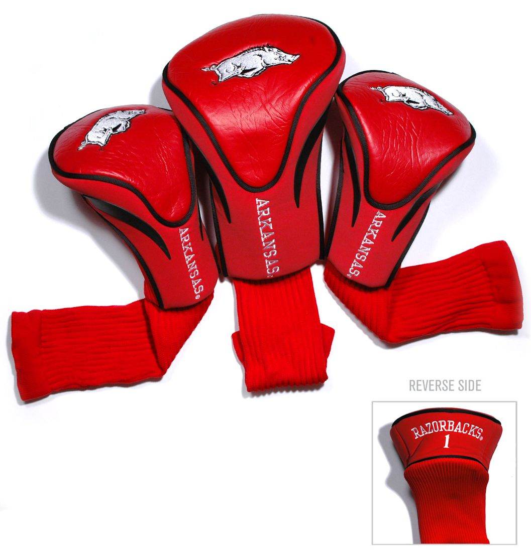 Arkansas Razorbacks Golf Headcover Set 3 Piece Contour - ToylandEU