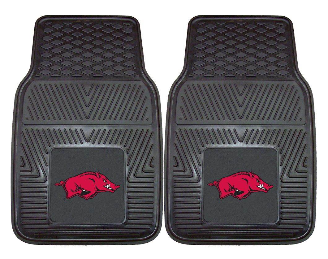 Arkansas Razorbacks Heavy Duty 2-Piece Vinyl Car Mats - ToylandEU