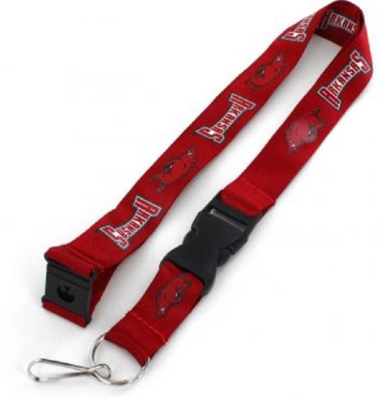 Arkansas Razorbacks Lanyard by Aminco with Breakaway Tab - ToylandEU