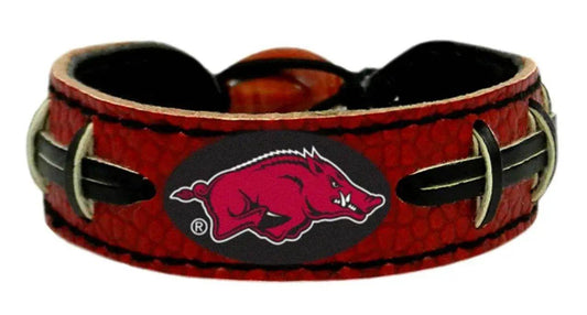  Arkansas Razorbacks Leather Bracelet Team Color Football -  ToylandEU™
