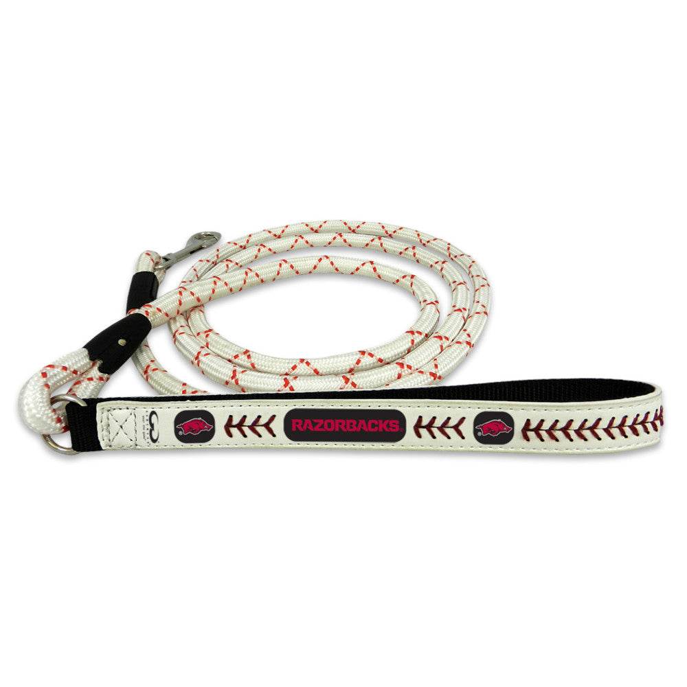 Arkansas Razorbacks Leather Leash Frozen Rope Baseball - ToylandEU