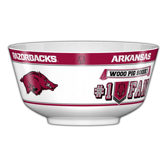 Arkansas Razorbacks Party Bowl FDA Melamine Snack 2 Gallon - ToylandEU