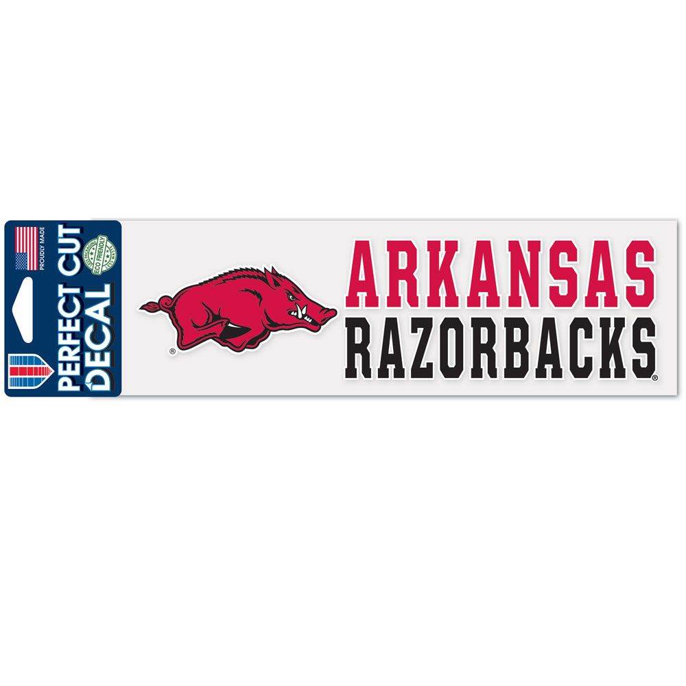 Arkansas Razorbacks Perfect Cut Decal 3x10 Outdoor Vinyl - ToylandEU