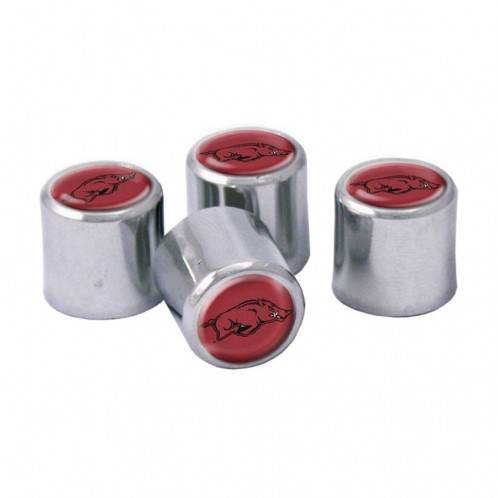Arkansas Razorbacks Valve Stem Caps 4 Pack Universal Fit - ToylandEU