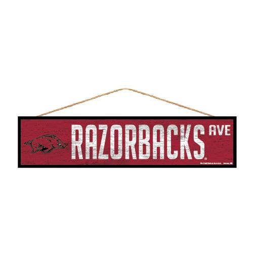 Arkansas Razorbacks Wood Sign 4x17 Avenue Design Logo - ToylandEU