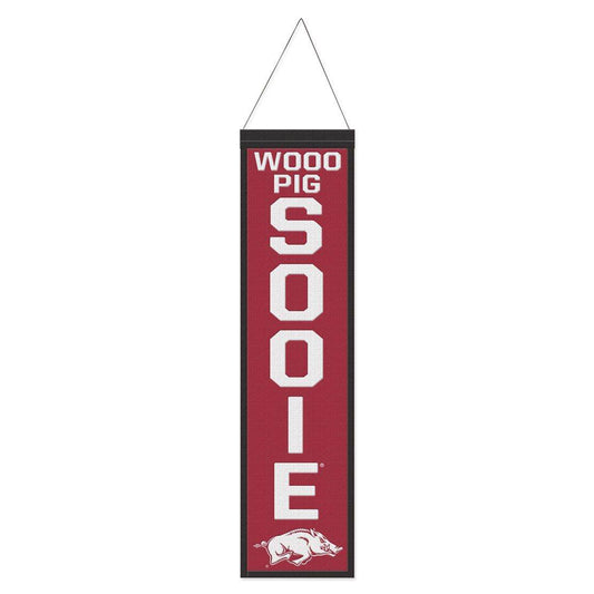 Arkansas Razorbacks Wool Banner 8x32 Heritage Slogan - ToylandEU