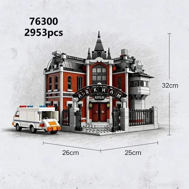 Arkham Asylum Building Model Decorative Collectible For Adults - ToylandEU