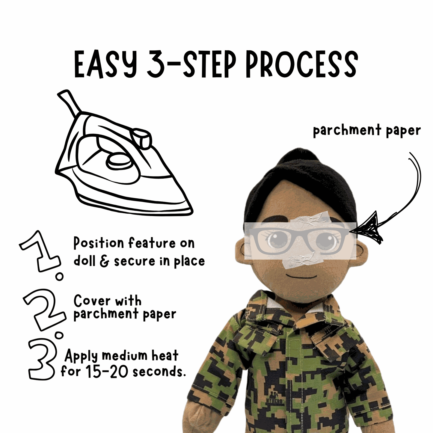  Army Soldier Daddy Doll Custom Recordable Keepsake 